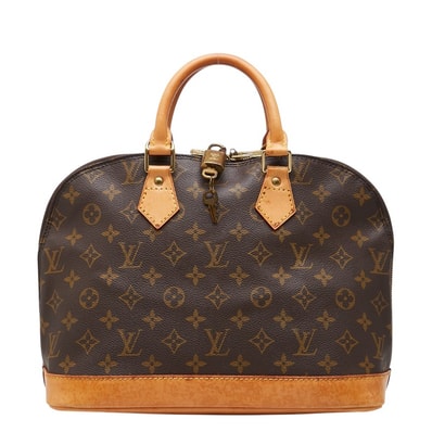 ルイ ヴィトン モノグラム アルマ 旧型 ハンドバッグ M51130 ブラウン PVC レザー レディース LOUIS VUITTON 【中古】