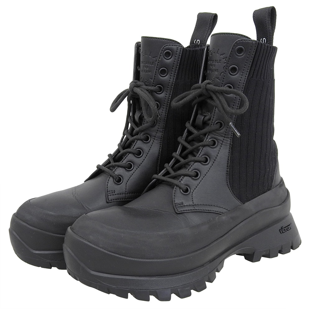 ステラマッカートニー Trace コンバットブーツ シューズ レディース ブラック 36 36