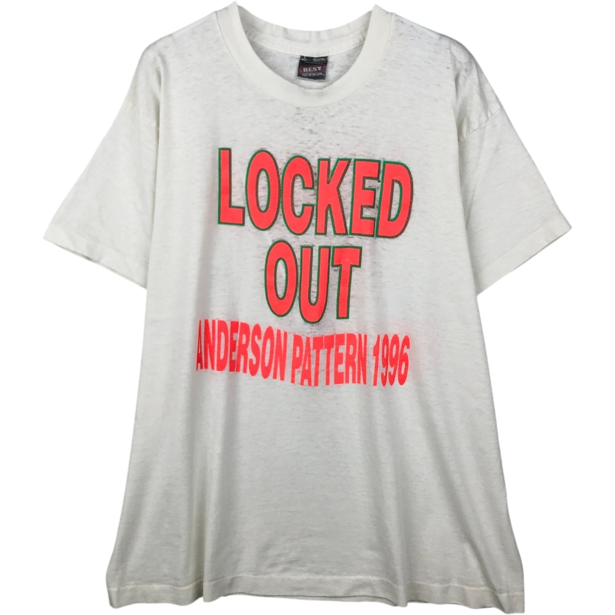 古着 90年代 フルーツオブザルーム FRUIT OF THE LOOM BEST プリントTシャツ USA製 メンズL相当 ヴィンテージ/eaa642037