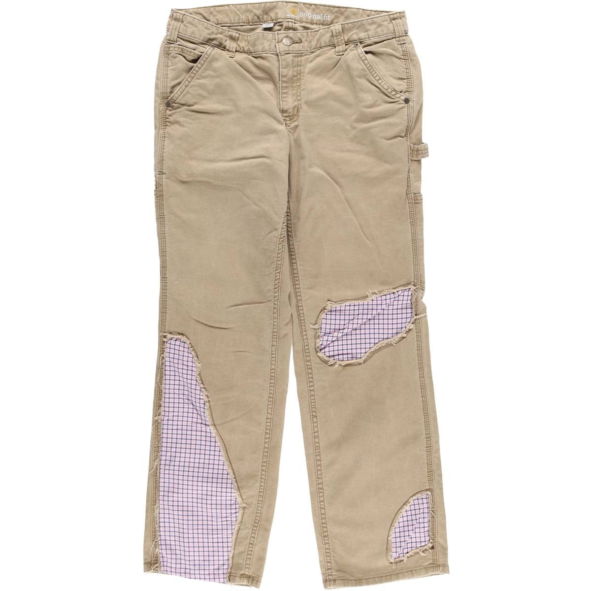 古着 カーハート Carhartt ORIGINAL FIT リメイク ペインターパンツ レディースXL(w33)相当/eaa621121