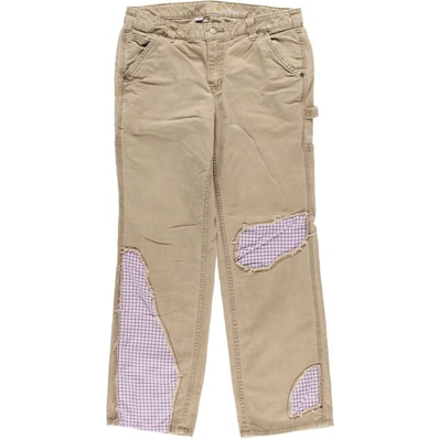 古着 カーハート Carhartt ORIGINAL FIT リメイク ペインターパンツ レディースXL(w33)相当/eaa621121