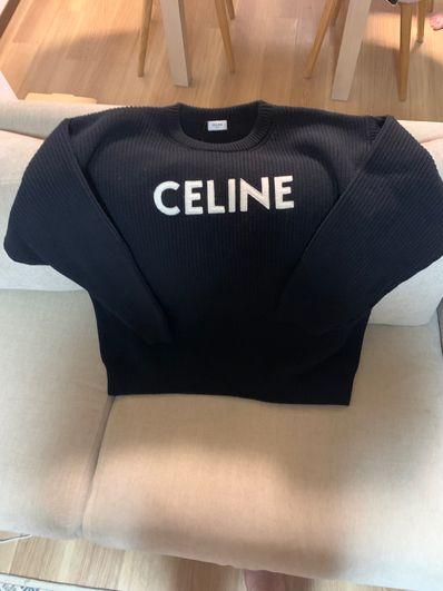 CELINE Oversized Celine Sweater / Wool "Black"