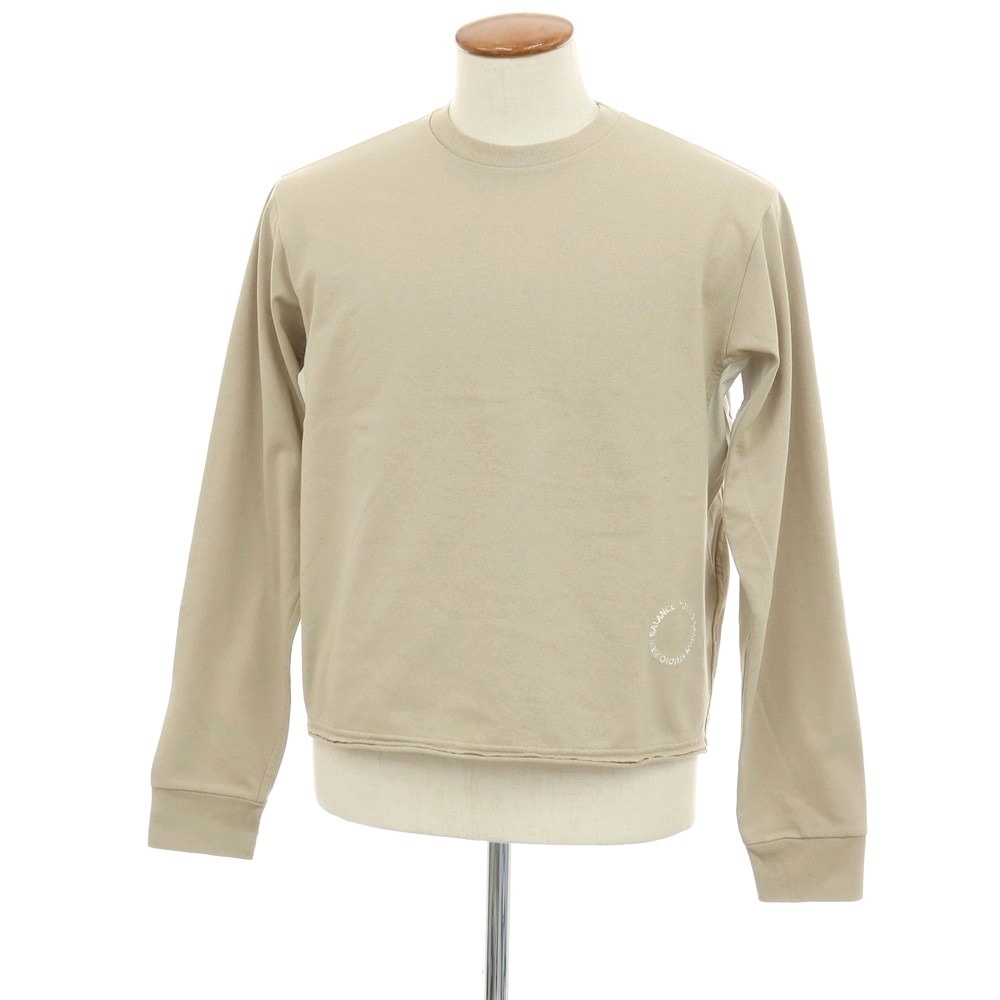 【中古】【未使用】ニューバランス NEW BALANCE tokyodesignstudio ポリエステルコットン クルーネック 長袖Tシャツ ベージュ【サイズ1】【ユニセックス】