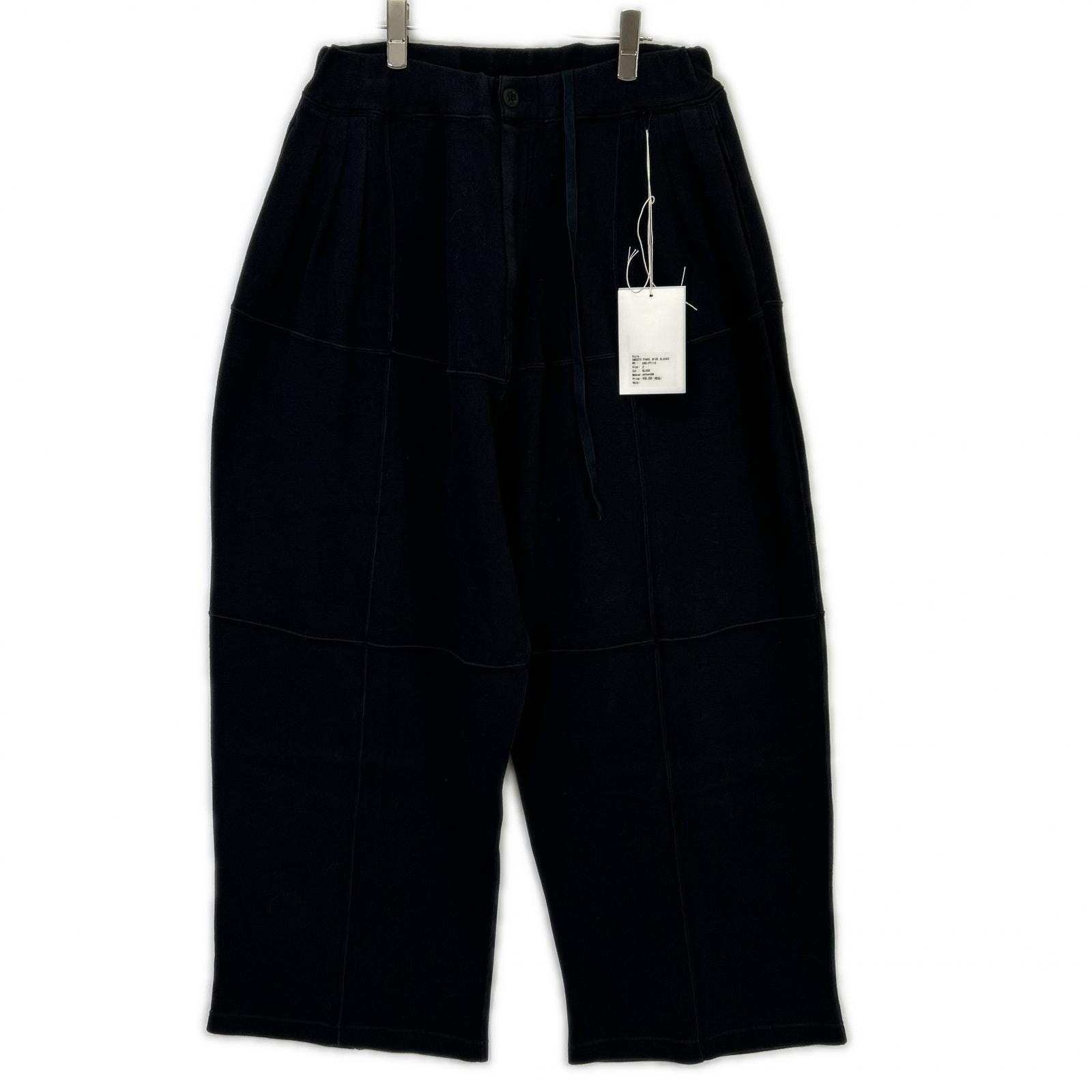 アンセルム 26SS ANC-PT110 ブラック SMOOTH PANEL WIDE SLACKS 2
