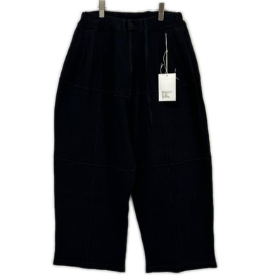 アンセルム 26SS ANC-PT110 ブラック SMOOTH PANEL WIDE SLACKS 2