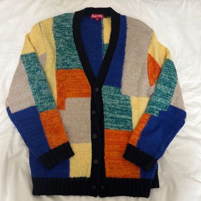 Supreme Patchwork Mohair Cardigan "Multicolor"