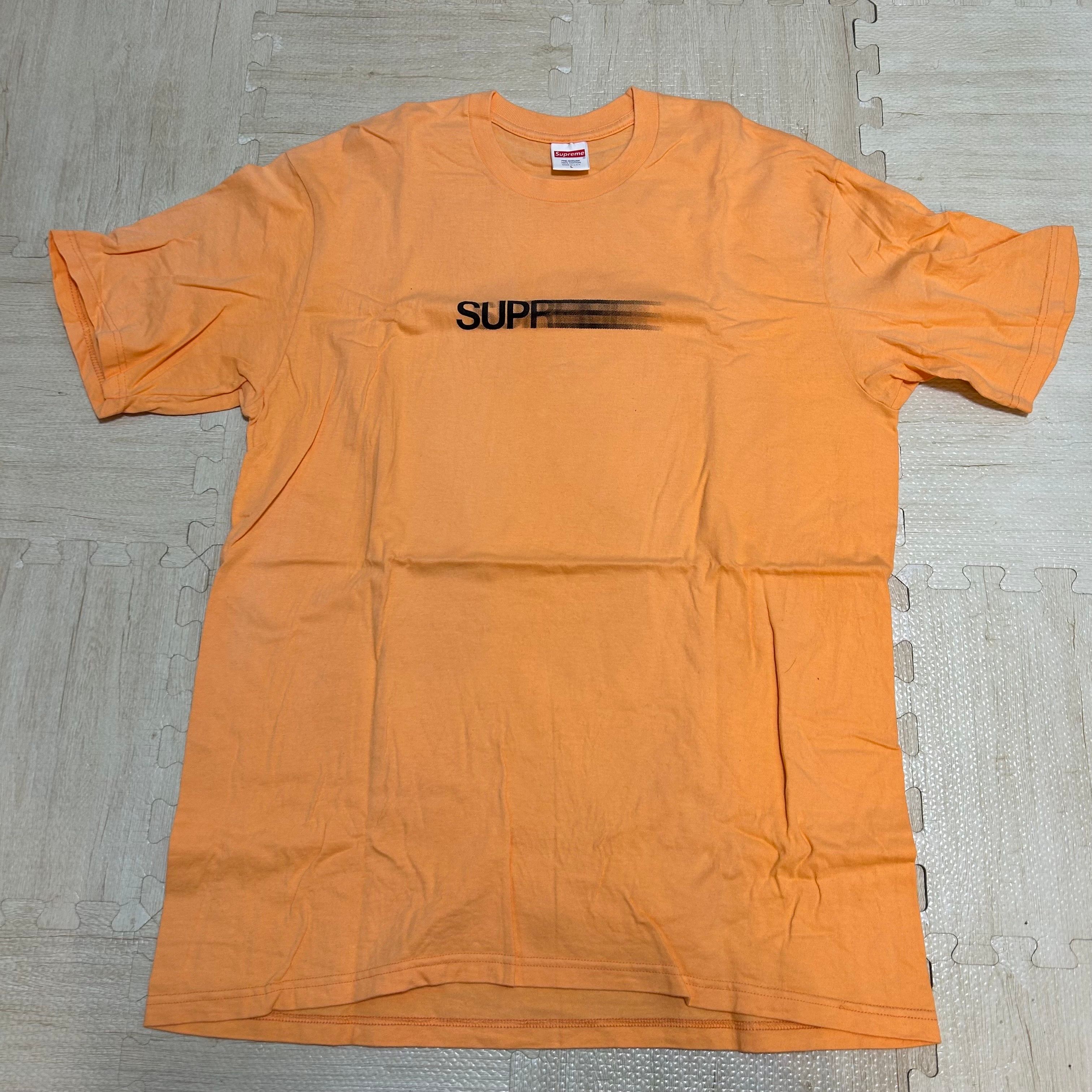 シュプリーム モーション ロゴ Tシャツ "ピーチ" (23SS)