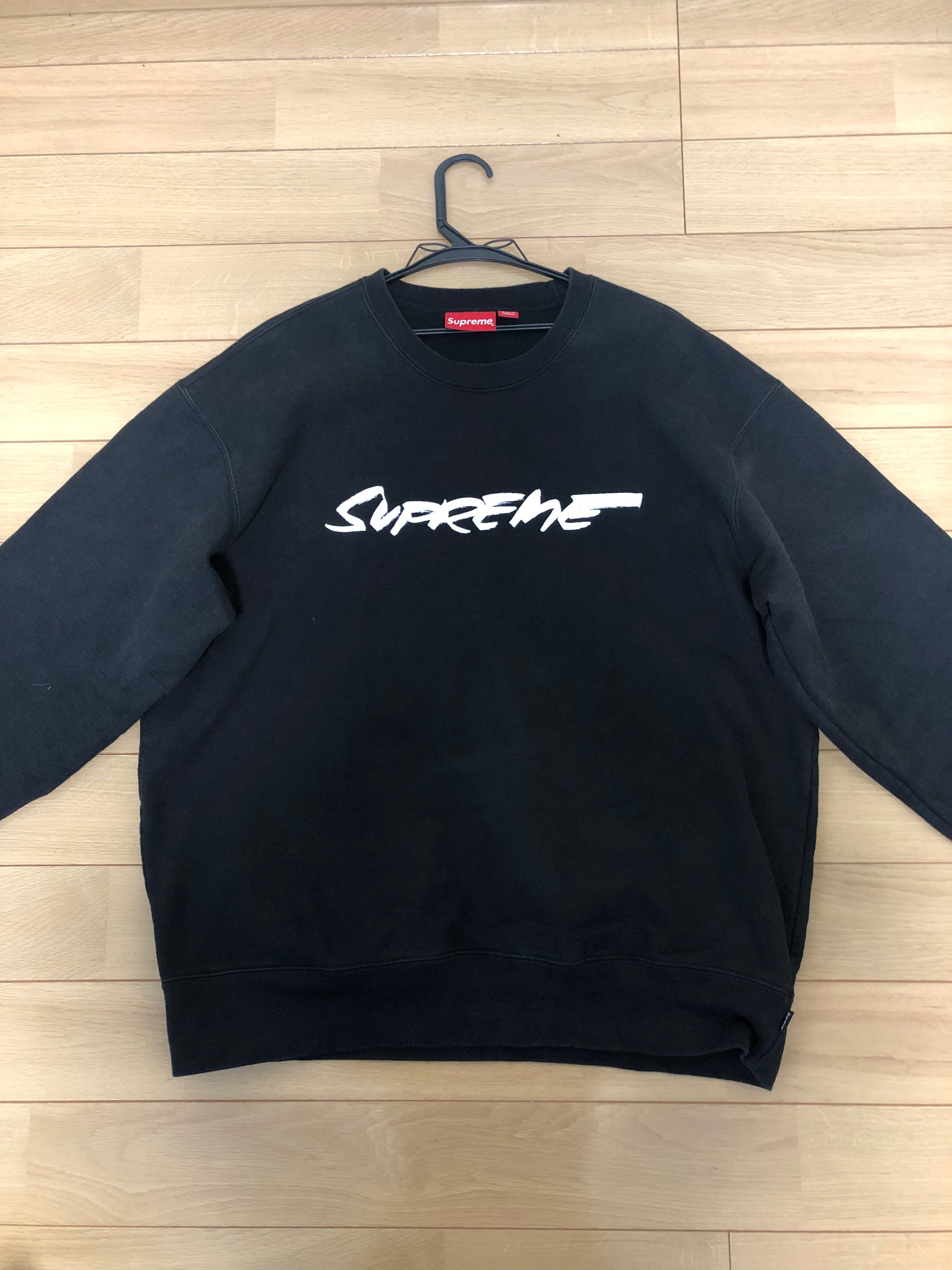Supreme Futura Logo Crewneck "Black"