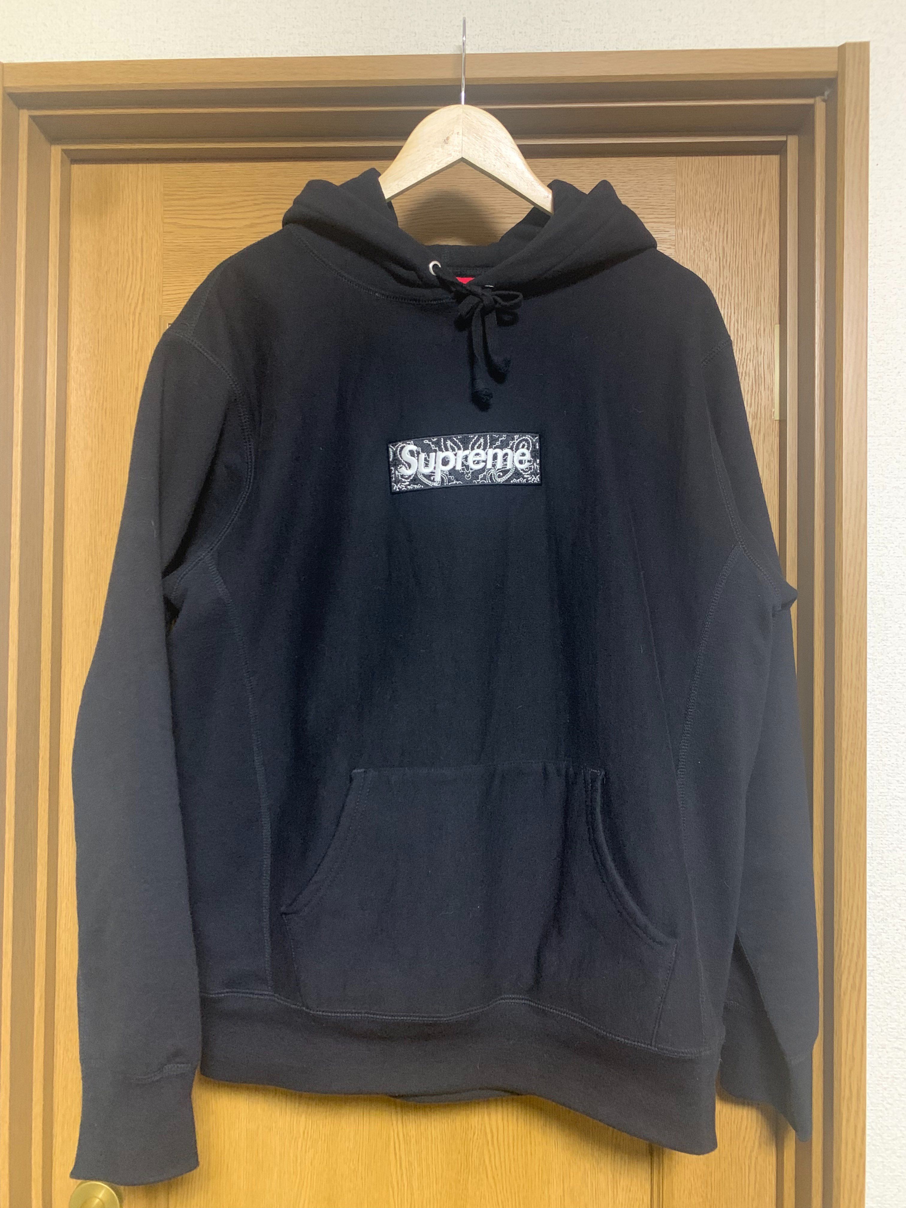 Supreme Bandana Box Logo Hooded Sweatshirt "Black"
