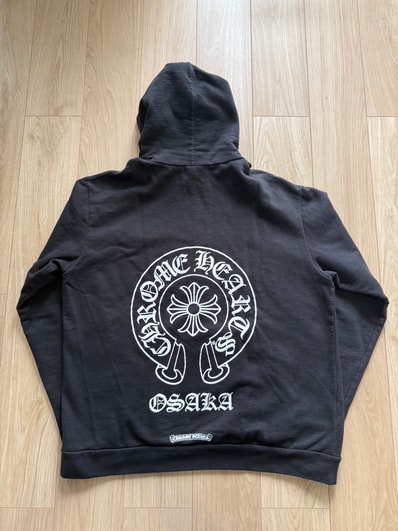 Chrome Hearts Osaka Exclusive Horseshoe Print Pullover Hoodie "Black"