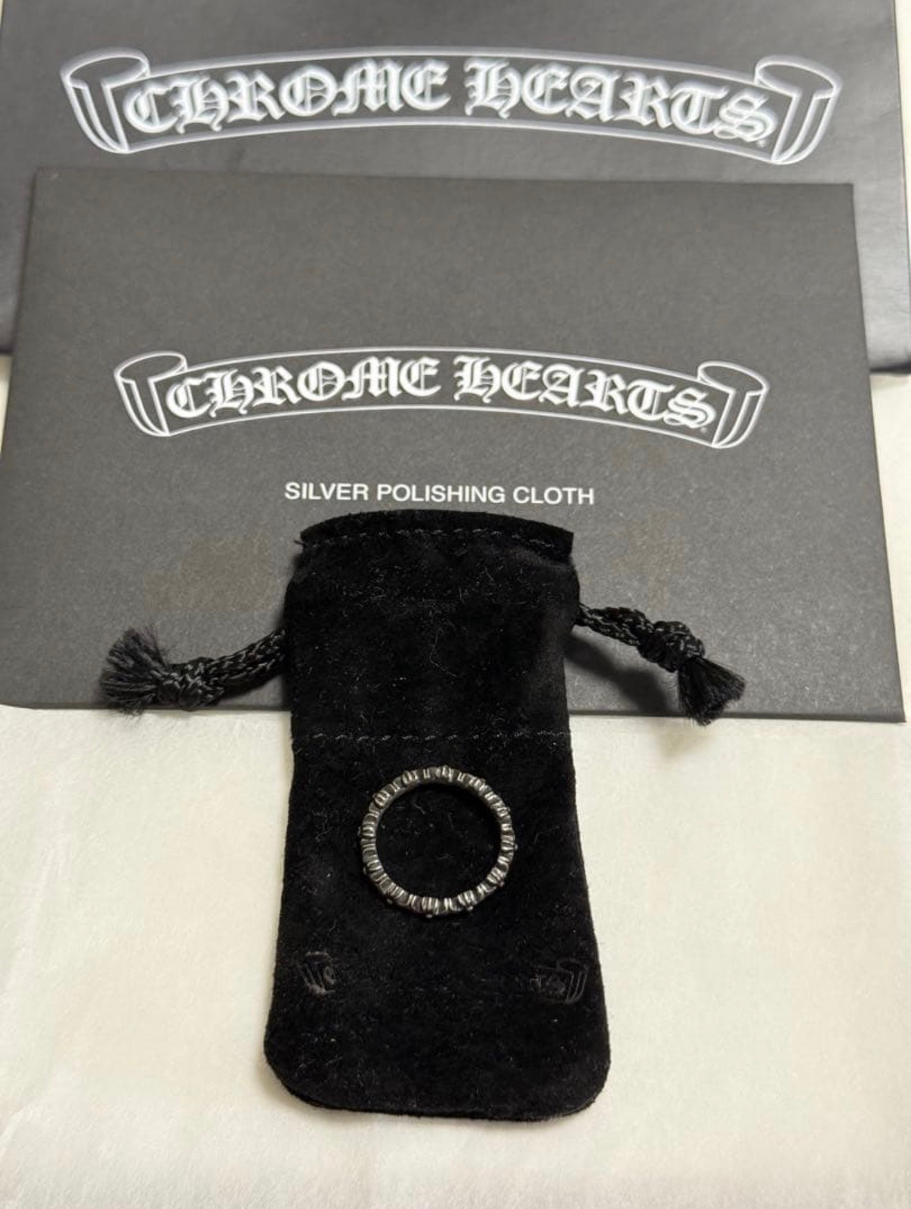 クロムハーツ タイニーE CHプラス バンドリング "シルバー"