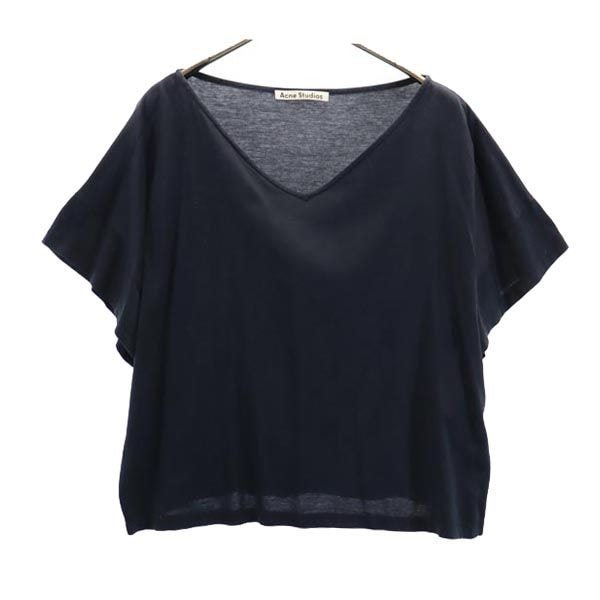 ACNE STUDIOS アクネストゥディオズ 半袖 ドロップショルダー カットソー XS 黒 ユナイテッドアローズ