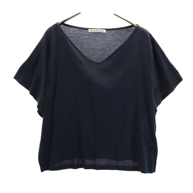 ACNE STUDIOS アクネストゥディオズ 半袖 ドロップショルダー カットソー XS 黒 ユナイテッドアローズ