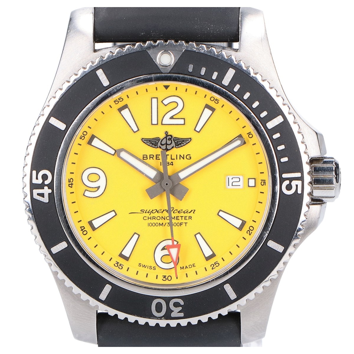 ブライトリング スーパーオーシャン A17367 オートマチック44 自動巻き時計 ラバーベルト -