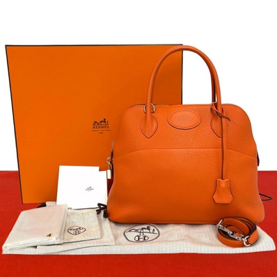 HERMES エルメス ボリード 31 トリヨンクレマンス ショルダーバッグ オレンジ
192-5