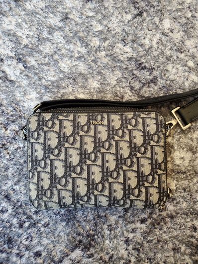 Dior Shoulder Strap Pouch Dior Oblique Jacquard "Beige"