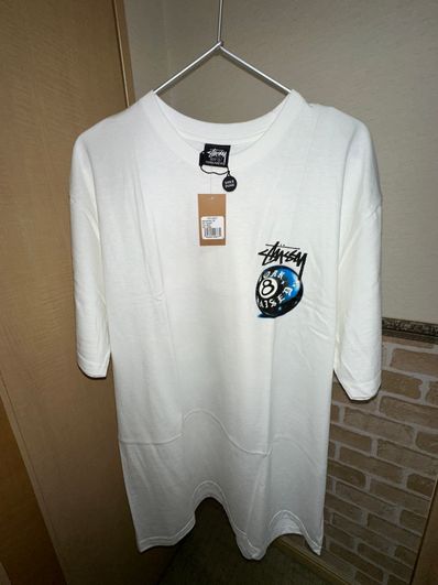 Stussy Born x Raised 8 Ball Tee "White"