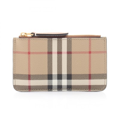 バーバリー BURBERRY KELBROOK ヴィンテージチェック キーリング付き カードケース アクセサリー PVC メンズ ベージュ系 / マルチカラー 8070420A7026 【新品】