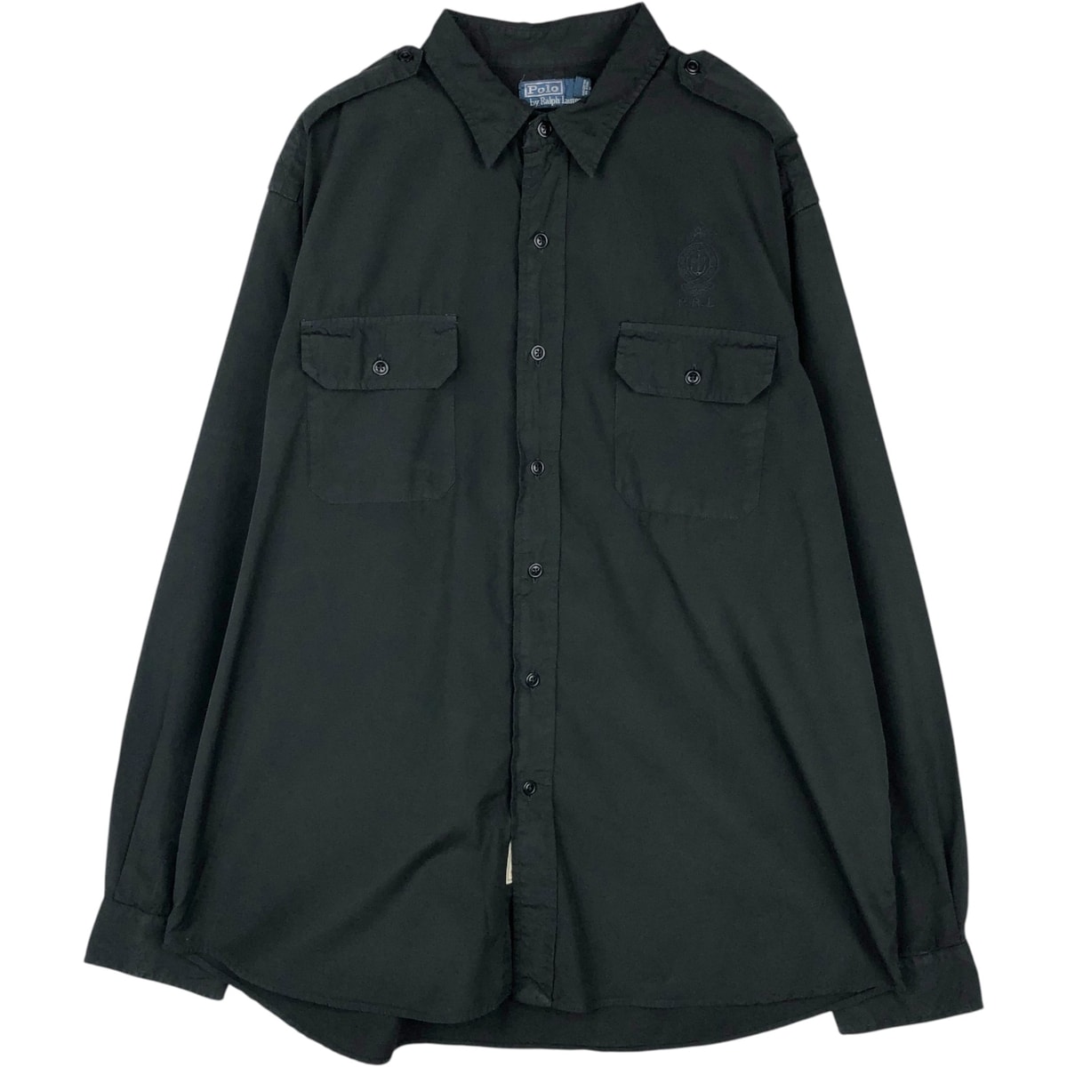古着 ラルフローレン Ralph Lauren POLO by Ralph Lauren 長袖 コットンシャツ メンズXL相当/eaa649249