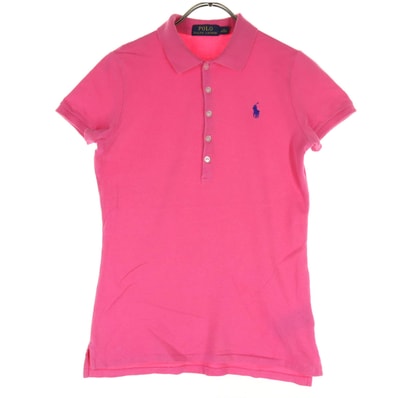 POLO RALPH LAUREN ポロラルフローレン ワンポイントロゴ 半袖 ポロシャツ M ピンク