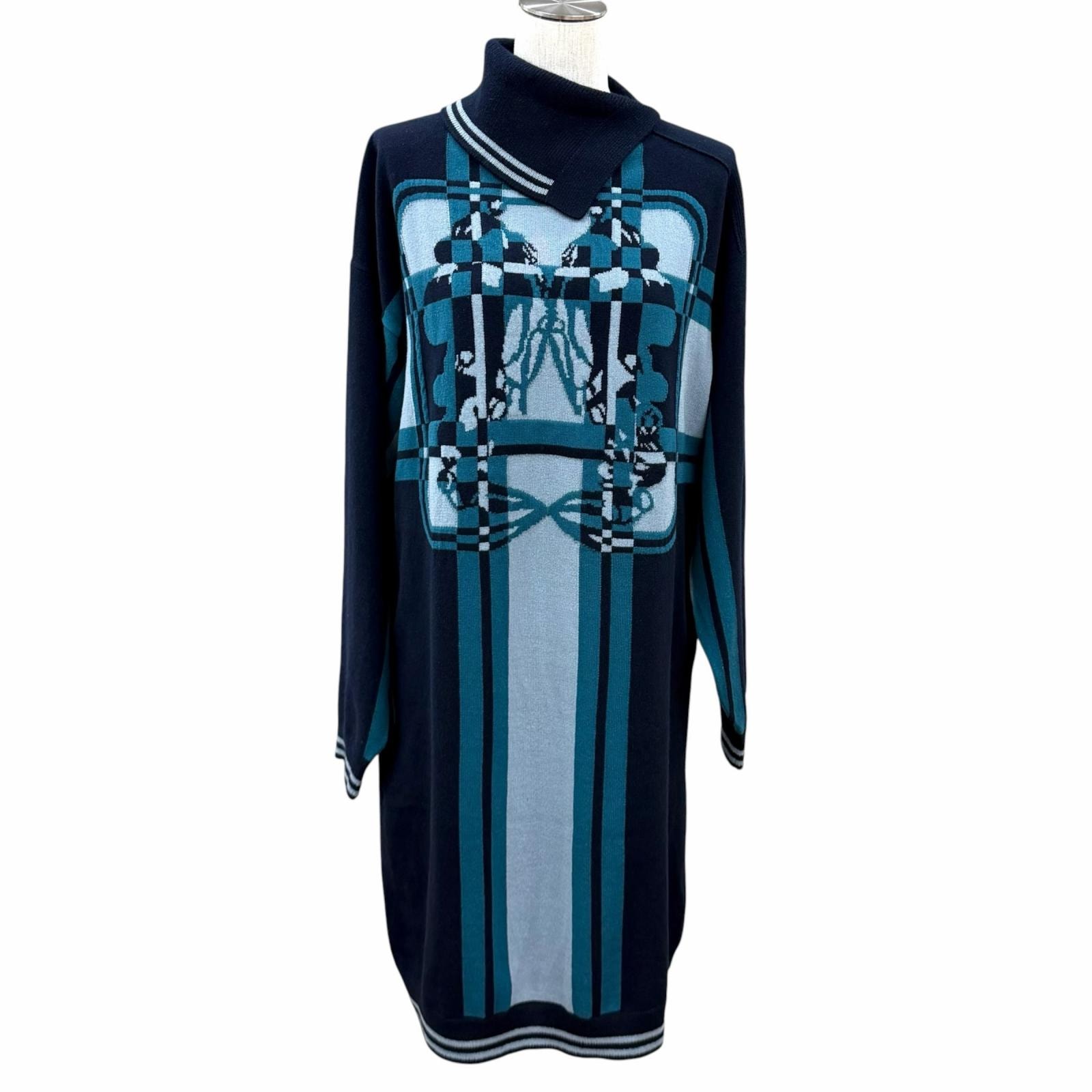 美品 エルメス ワンピース BRIDES de GALA Tartan 36