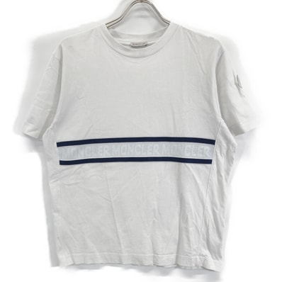 モンクレール 【22年製】I10938C00027 メッシュロゴ 半袖Tシャツ/ S