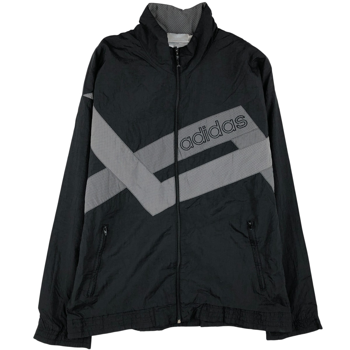 古着 80年代 アディダス adidas トレフォイルロゴ ナイロンジャケット メンズM相当 ヴィンテージ/eaa608577