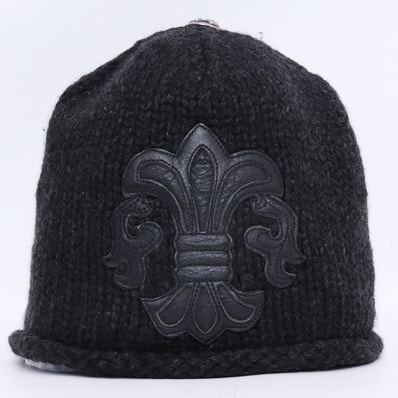 Chrome Hearts BS Fleur Crosspatch Cashmere Knit Cap Beanie "Black"