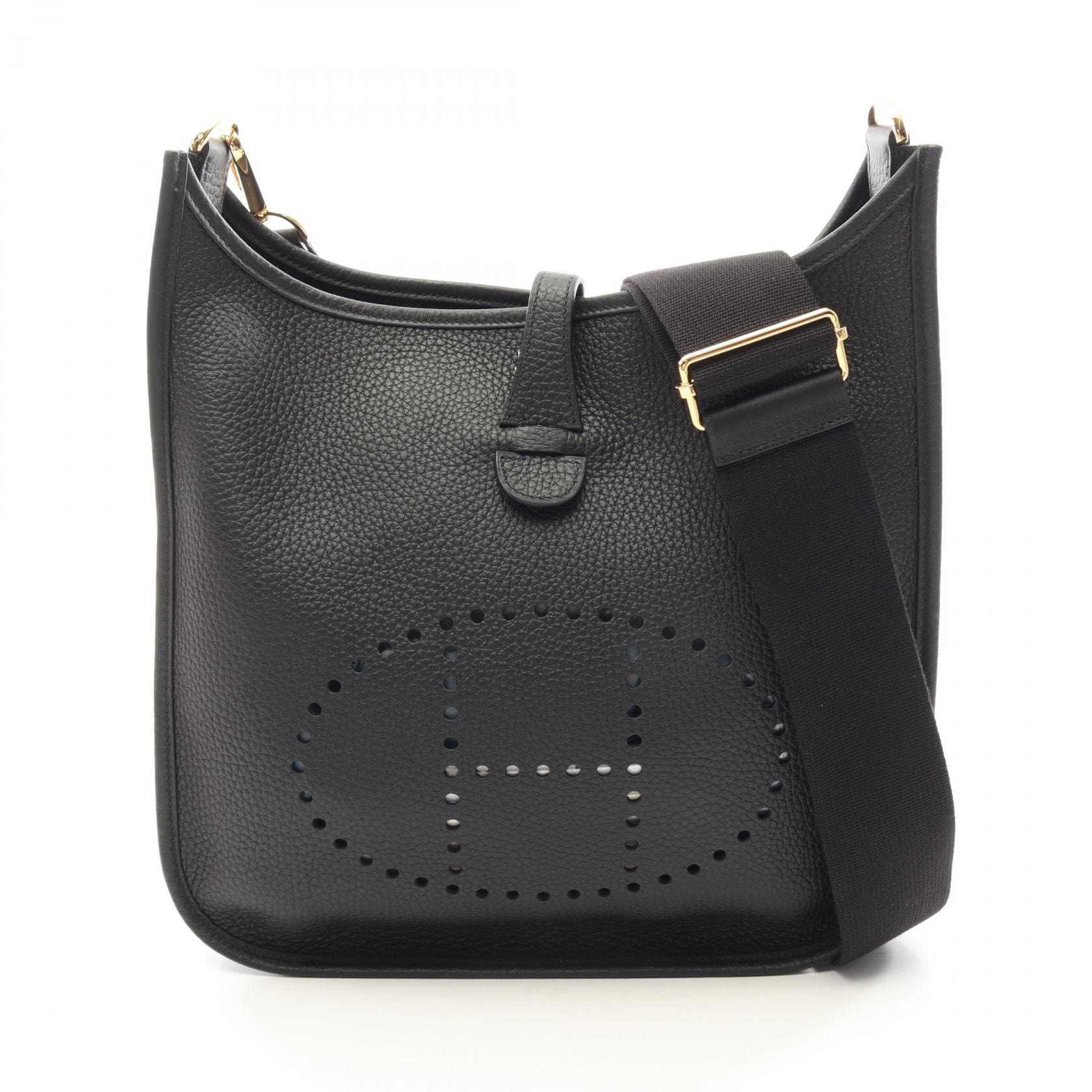 エルメス HERMES エヴリン 3 トロワ PM ショルダーバッグ バッグ レザー トリヨンクレマンス トリヨンクレマンス K刻印(2025年製造) レディース ブラック系 【中古】