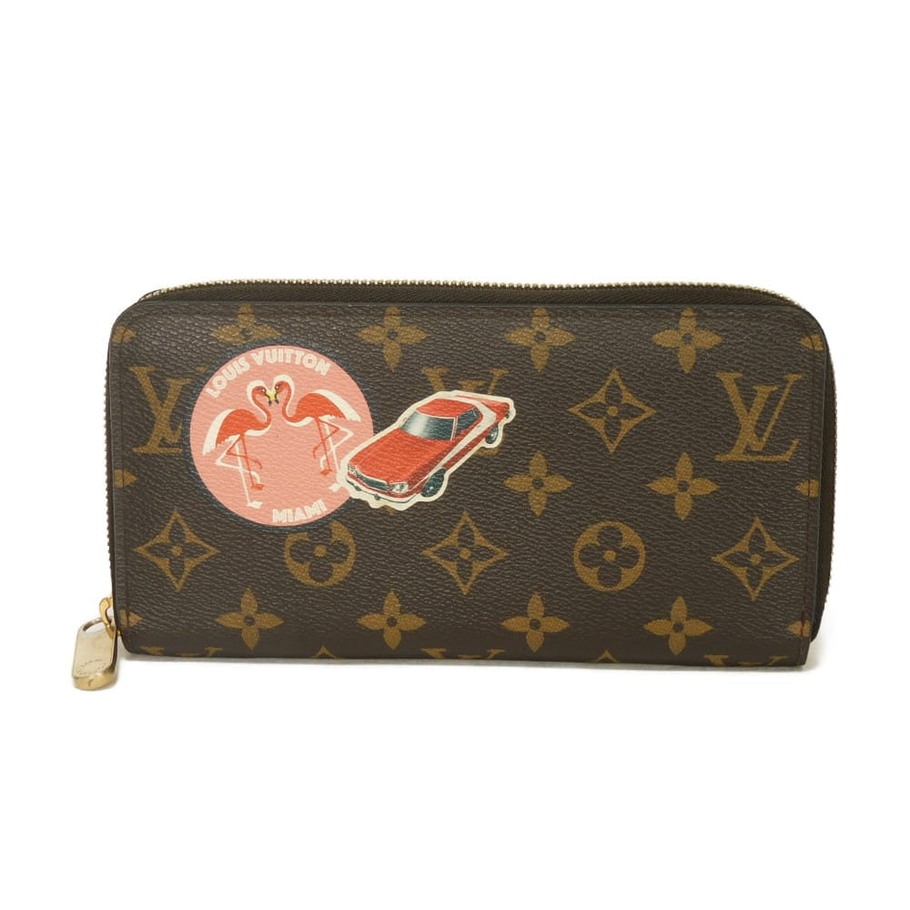 LOUIS VUITTON ルイ・ヴィトン ジッピーウォレット ステッカー ラウンドファスナー コンパートメント 札入れ カードケース コインケース モノグラム マイLV ワールドツアー スリーズ 長財布 M62149