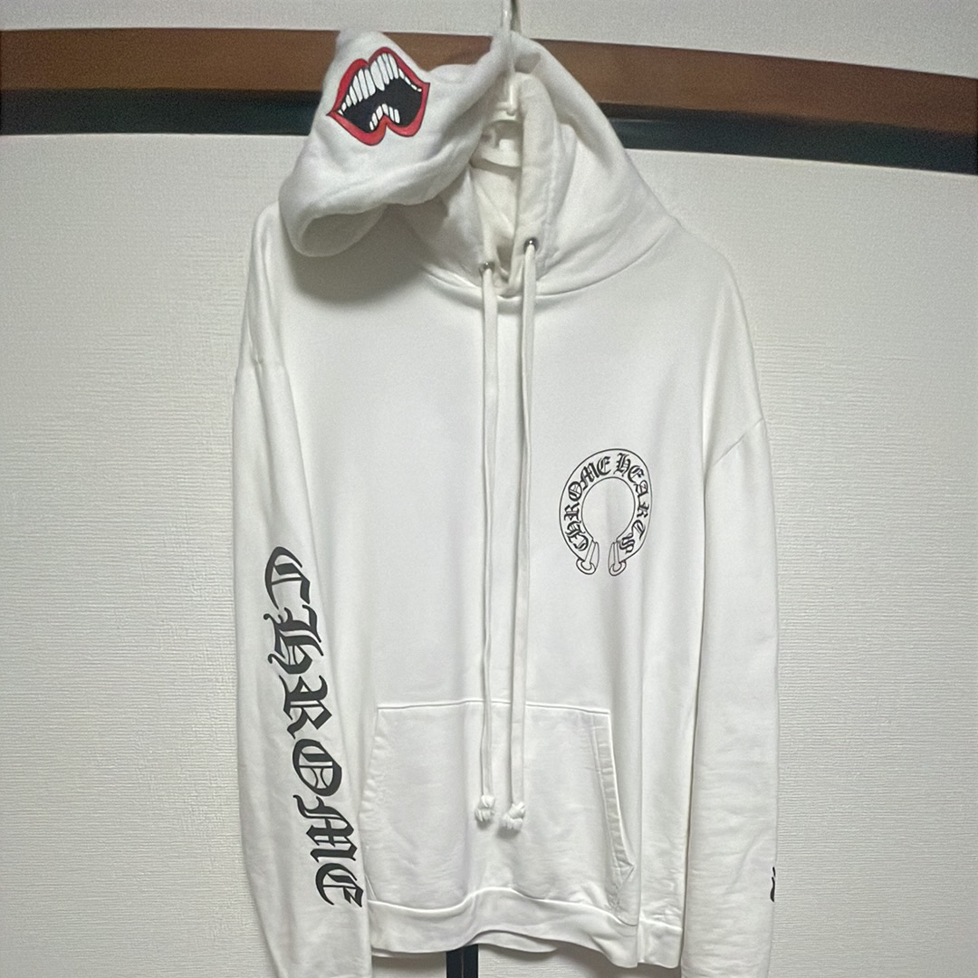 Chrome Hearts Matty Boy Chomper Horseshoe Pullover Hoodie "White"