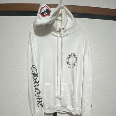 Chrome Hearts Matty Boy Chomper Horseshoe Pullover Hoodie "White"