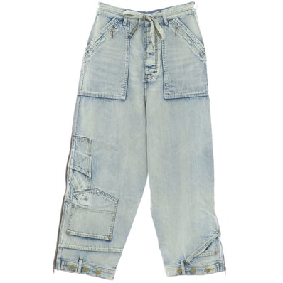 【中古】ビューティフルピープル beautiful people × LEE 2025年春夏 2WAY デニムパンツ ライトブルー【サイズ34】【レディース】