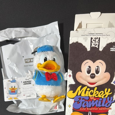 POP MART DISNEY Mickey Family Cute Together Series Plush Keychain Donald