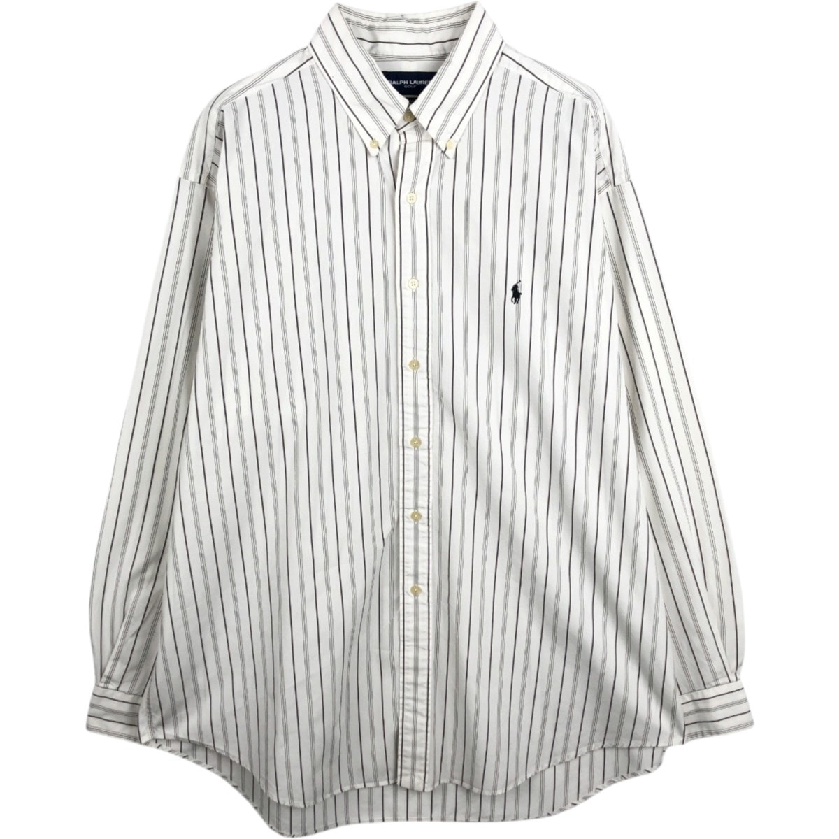 古着 ラルフローレン Ralph Lauren RALPH LAUREN GOLF BLAKE 長袖 ボタンダウンストライプシャツ メンズXL相当/eaa678044