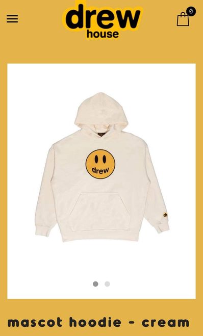 drew house mascot deconstructed hoodie "Off White"