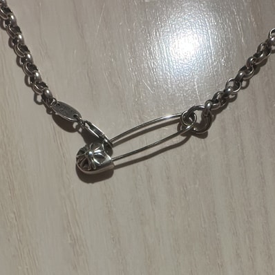 Chrome Hearts Small Safety Lapel Pin w/ #2 V1 CH Plus "Silver"