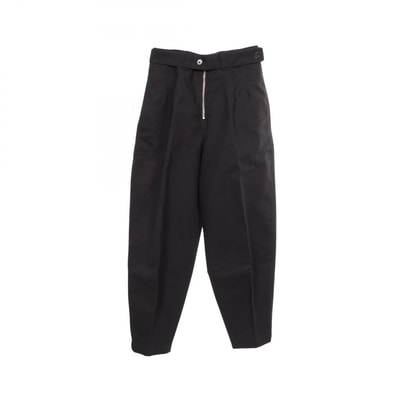 ジルサンダー JIL SANDER ワイド パンツ 衣料品 ボトムス コットン レディース ブラック系 【中古】