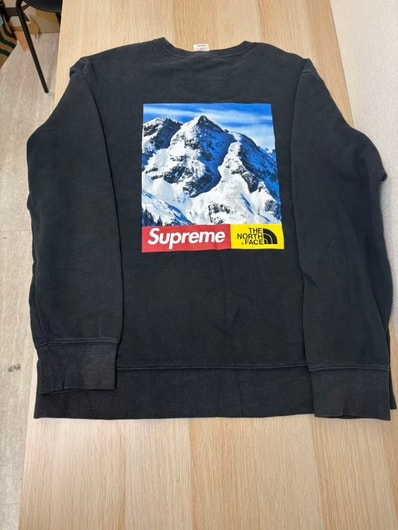 Supreme x The North Face Mountain Crewneck Sweatshirt "Black"