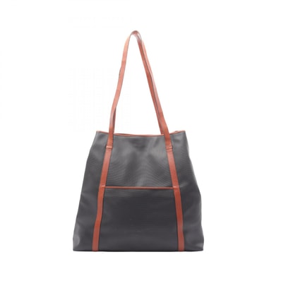 ボッテガヴェネタ BOTTEGA VENETA トートバッグ バッグ PVCコーティングキャンバス レザー メンズ レディース ブラック系 / ブラウン系 【中古】