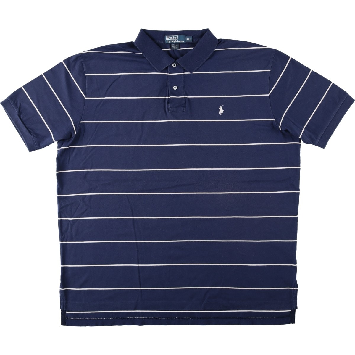 古着 ラルフローレン Ralph Lauren POLO by Ralph Lauren 半袖 ボーダー ポロシャツ メンズXXL相当/eaa654562