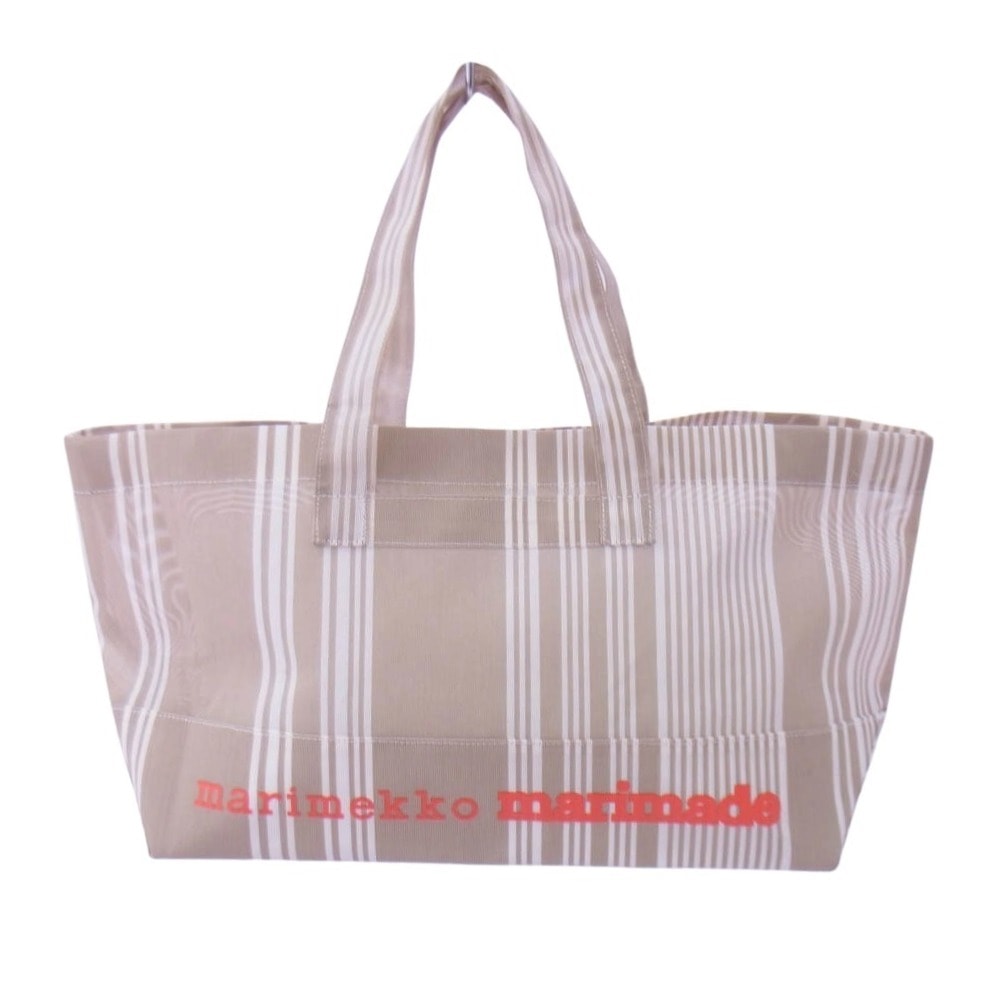 marimekko マリメッコ トートバッグ マリメイド トートバッグ ライトブラウン系【中古】