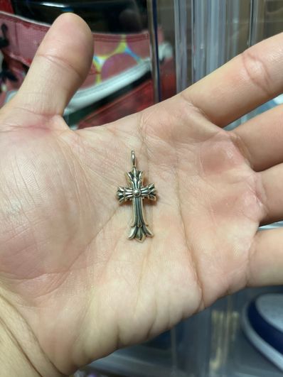 Chrome Hearts Double CH Cross Charm "Silver"