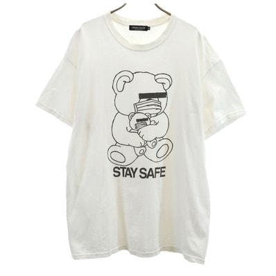 UNDERCOVER アンダーカバー STAY SAFE 半袖 Tシャツ XL ホワイト