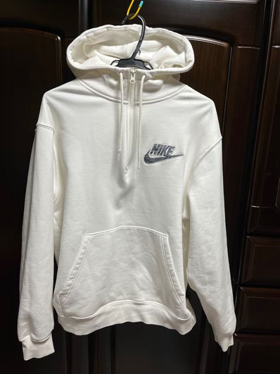 Supreme / Nike® Half Zip Hooded Sweatshirt "White"