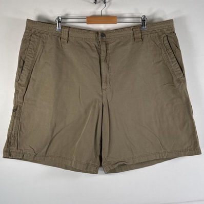 古着 コロンビア Columbia ショートパンツ チノショーツ オムニシールド ワンポイントロゴ ハーフパンツ w46 L9 ベージュ系 メンズ