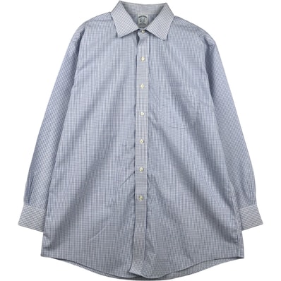 古着 ブルックスブラザーズ Brooks Brothers Est.1818 CLASSIC 長袖 コットンチェックシャツ メンズL相当/eaa614062