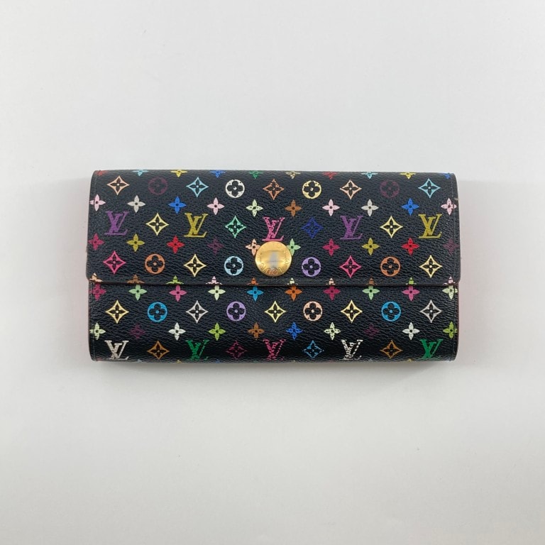 LOUIS VUITTON(ルイ・ヴィトン) モノグラム マルチカラー ポルトフォイユ・サラ M93747 長財布 ブラック