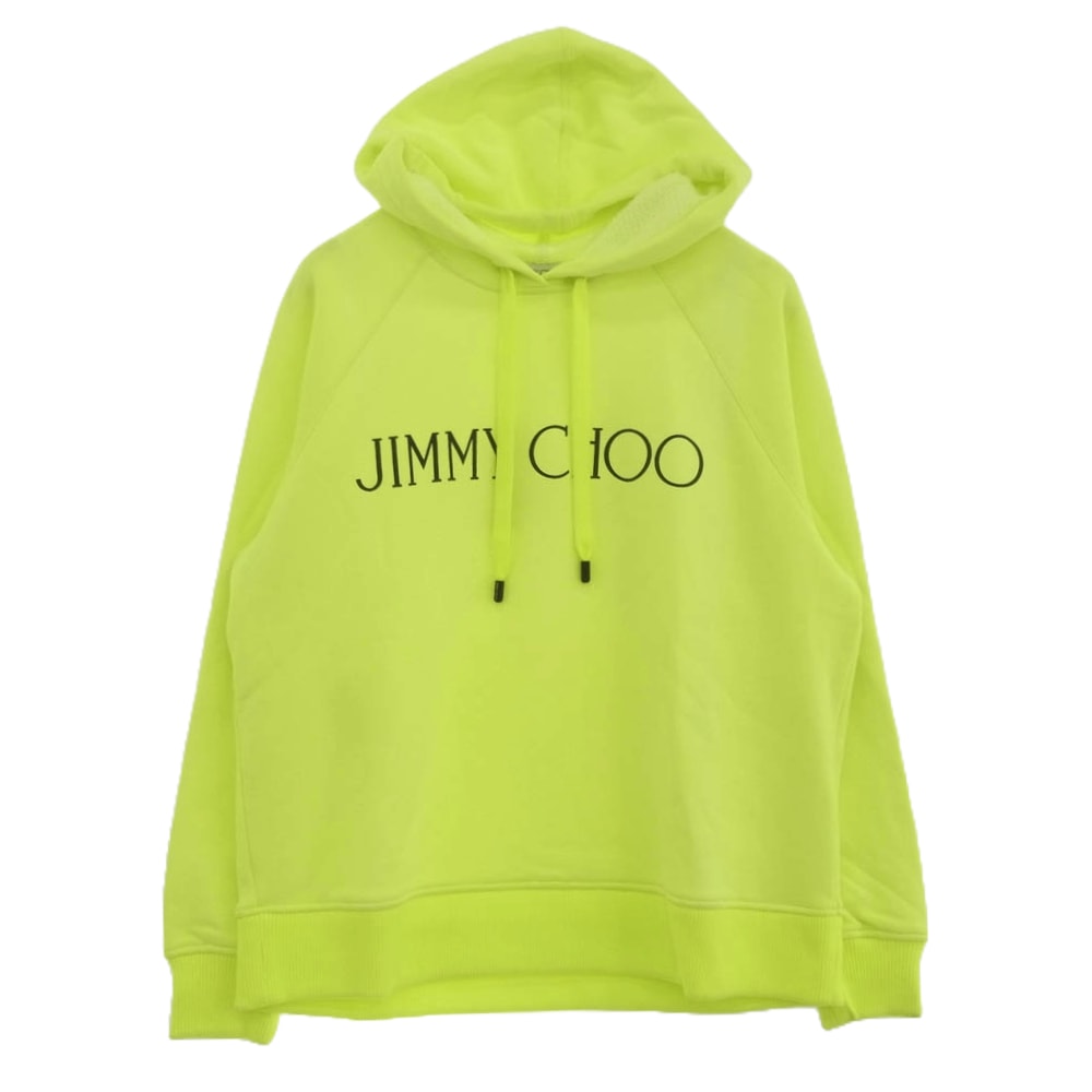 JIMMY CHOO ジミーチュウ パーカー J000135310 ロゴ プリント ネオン プルオーバー スウェット パーカー イエロー系 S【中古】