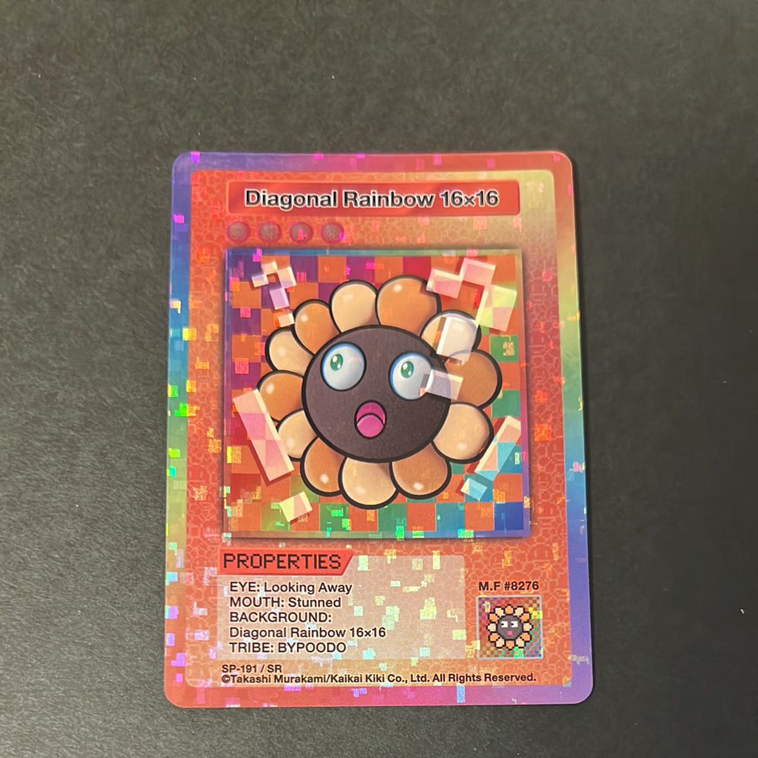 斜め縞レインボー 16×16 SR [SP-191]【英語版】(ムラカミフラワーズ「108フラワーズ リバイズド」)